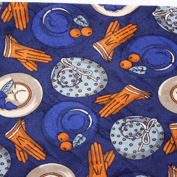 Vintage 100% silk FENDI necktie Crevatte made in Italy - Picture 9 of 10